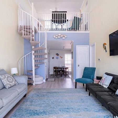 Ferienwohnung Oceanfront At The Dawns Galveston Exterior foto